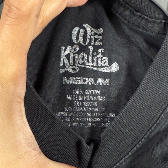 Y2K Wiz Khalifa Big Head Graphic T-shirt Black Mens Size Medium #1156 - Picture 4 of 8